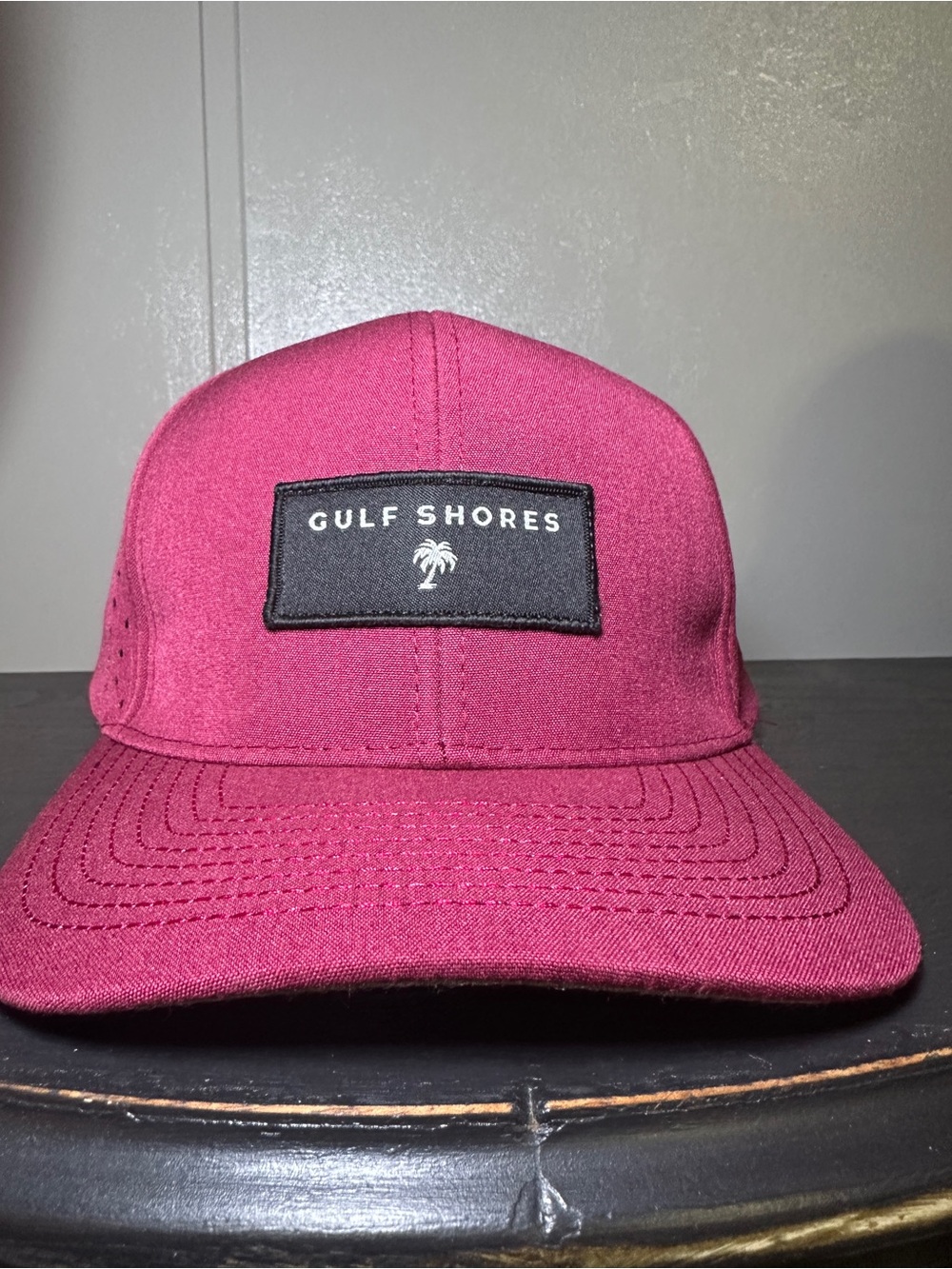 Salt Creek Maroon Five-Panel Cap Men’s Gulf Shores Hat Snapback